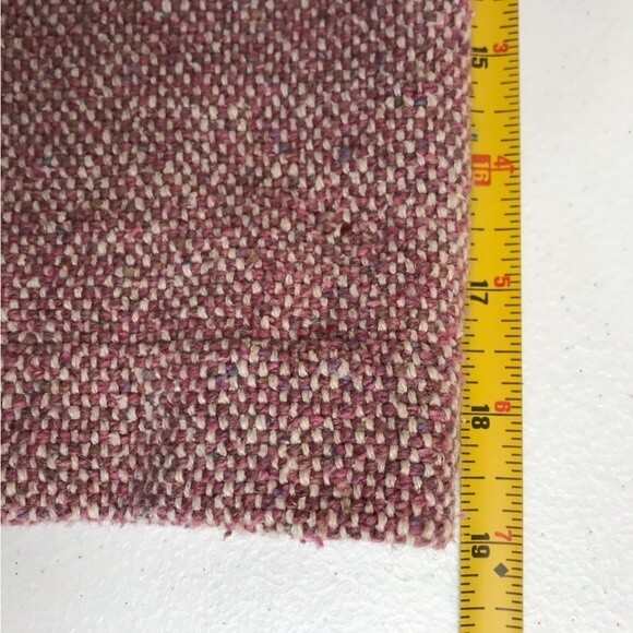 Handwoven By Harvey Fiber Art Three Button Cardigan Jacket Pink Cream Women Sm - Picture 11 of 13